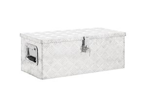 8720287132875 - Bonnevie - Aufbewahrungsbox Silbern 70x31x27 cm Aluminium vidaXL811811