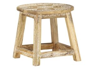 8719883851181 - Vidaxl - Hocker Handbemalt 38×38×35 cm Mango Massivholz 184975