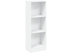 8719883787329 - Bonnevie - BücherregalStandregal 3 Fächer Weiß 40x24x108 cm Holzwerkstoff vidaXL