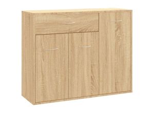 8719883786278 - Bonnevie - SideboardKommode Sonoma-Eiche 88x30x70 cm Holzwerkstoff vidaXL