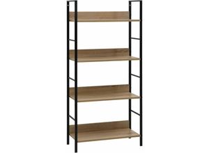 8719883890593 - Bonnevie - BücherregalStandregal 4 Regalböden Eiche 60×276×1245 cm Holzwerkstoff vidaXL