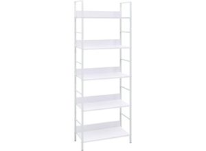 8719883890647 - Bonnevie - BücherregalStandregal 5 Regalböden Weiß 60x276x1585 cm Holzwerkstoff vidaXL