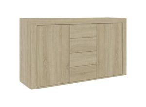 8719883915463 - Bonnevie - SideboardKommode Sonoma-Eiche 120x36x69 cm Holzwerkstoff vidaXL