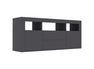 8719883915180 - Bonnevie - TV-Schrank Grau 120x30x50 cm Holzwerkstoff vidaXL21074