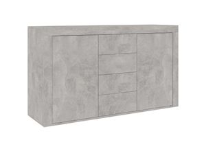 8719883915470 - Bonnevie - SideboardKommode Betongrau 120x36x69 cm Holzwerkstoff vidaXL