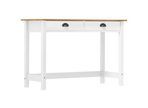 8719883910604 - Bonnevie - KonsolentischFlurtisch Hill mit 2 Schubladen 110x45x74 cm Kiefernholz vidaXL