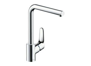 4011097726717 - hansgrohe Focus M41 Küchenarmatur 280 1jet 31817800 Edelstahl-Optik 3-stufig schwenkbarer L-Auslauf