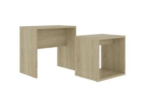 8720286016824 - Couchtisch-Set Kaffeetisch Sonoma-Eiche 48 x 30 x 45 cm Holzwerkstoff vidaXL