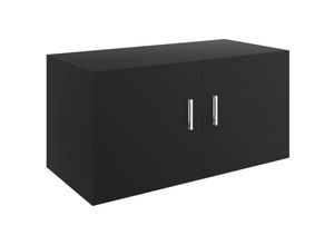 8720286016268 - Bonnevie - Wandschrank Badschrank Schwarz 80 x 39 x 40 cm Holzwerkstoff vidaXL