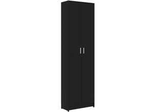 8720286016442 - Bonnevie - Garderobenschrank Schwarz 55x25x189 cm Holzwerkstoff vidaXL442829