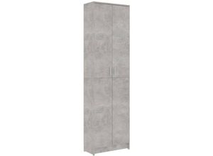 8720286016473 - Garderobenschrank Betongrau 55x25x189 cm Holzwerkstoff vidaXL - Grau