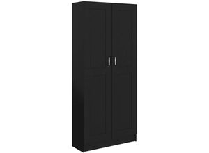 8720286134153 - Bonnevie - BücherschrankStandregal Schwarz 825x305x1855 cm Holzwerkstoff vidaXL