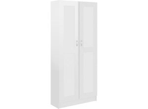 8720286134207 - Bonnevie - BücherschrankStandregal Hochglanz-Weiß 825x305x1855 cm Holzwerkstoff vidaXL