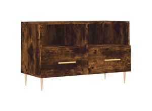 8720845426309 - Bonnevie - TV-SchrankTV-Möbel Räuchereiche 80x36x50 cm Holzwerkstoff vidaXL