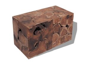 8718475551737 - Bonnevie - Hocker Couchtisch Kaffeetisch Massivholz Teak vidaXL