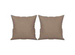 8720287187981 - Bonnevie - Zierkissen 2 Stk Taupe 40x40 cm Mikrofasergewebe vidaXL844799 8720287187981 - Bonnevie - Zierkissen 2 Stk Taupe 40x40 cm Mikrofasergewebe vidaXL844799