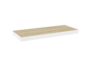 8720286416778 - Bonnevie - Schweberegal Wandregale Eiche und Weiß 60x235x38 cm mdf vidaXL