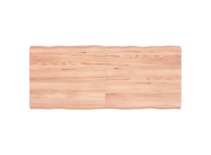 8720845816889 - Bonnevie - TischplatteSchreibtischplatte 140x60x6 cm Massivholz Eiche Behandelt Baumkante vidaXL