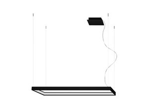 5903282725768 - Greenice - Sollux Lighting Tuula Lighting de rechteckige Pendeldecke led integriert schwarz 3000K 5757lm