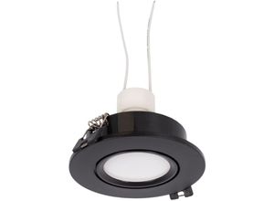 8435427144839 - Barcelona Led - kit x 10 - Schwarzes schwenkbares Downlight Ø90mm + Glühbirne GU10 5W + Sockel GU10 Lichtfarbe Neutralweiß - Neutralweiß