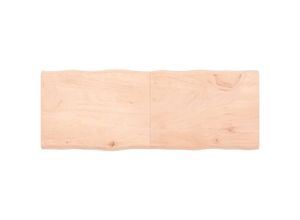 8720845816278 - Bonnevie - TischplatteSchreibtischplatte 160x60x4 cm Massivholz Eiche Unbehandelt Baumkante vidaXL