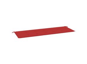 8718475507741 - Bonnevie - Gartenbank-Auflage Ruhebank Rot 150x50x3 cm Oxford-Gewebe vidaXL