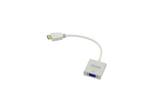 4191274000004 - Tc-hdmivga hdmi vga Kabeladapter White - Kabeladapter (hdmi vga Stecker   Buchse Weiß) - Vision