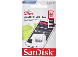 0619659184384 - - SDSQUNS032GGN3MN - microSDHC-Speicherkarte 32GB Ultra (SDSQUNR-032G-GN3MN)