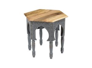 4041908127679 - Beistelltisch Akola braun grau 45 x 45 x 45 cm - Garden Pleasure