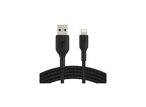 0745883788729 - Geflochtenes Lightning-Kabel (Lightning zu USB Boost-Ladekabel für iPhone iPad und AirPods MFi-zertifiziertes iPhone-Ladekabel) 1 m Schwarz