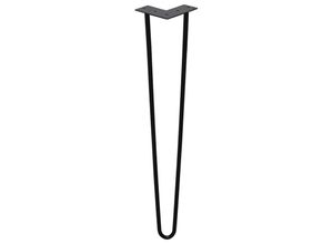 9475631343467 - 4 Stück tischbeine metall 2-Stange Bein 40 cm Tischkufen Haarnadel Tischbein 12 mm Hairpin Legs aus Stahlschwarz - Swanew