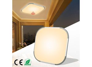 0768998186884 - Uisebrt - 24W led Deckenleuchte Warmweiß Radar Sensor mit Bewegungsmelder - Moderne Deckenlampe Ultraslim led Panel Küche Wohnzimmer Schlafzimmer