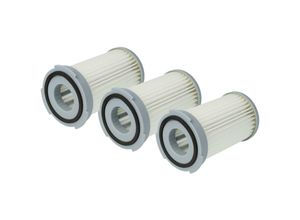 4068201322921 - Vhbw - Filterset 3x Staubsaugerfilter kompatibel mit Electrolux Ergospace ATI7656 TO7630 ATI7680 ATI7660 TO7635 U7605 Staubsauger - hepa Filter