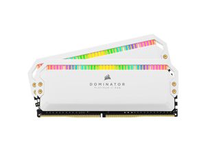 0840006644354 - Dominator Platinum RGB DDR4-3200 - 32GB - CL16 - Dual Channel (2 Stück) - Unterstützt Intel XMP - Weiß mit RGB