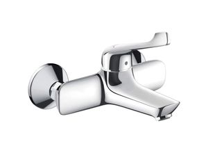 4059625008652 - Novus Wand-Waschtischmischer Care mit extra langem Griff verchromt - 71923000 - Hansgrohe