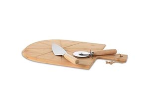 8720573137775 - 3-tlg Pizza-Schneidebrett Set 43x30 cm Bambus Excellent Houseware 8720573137775 - 3-tlg Pizza-Schneidebrett Set 43x30 cm Bambus Excellent Houseware