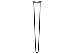 9475631364707 - 4 Stück tischbeine metall 2-Stange Bein 61 cm Tischkufen Haarnadel Tischbein 12 mm Hairpin Legs aus Stahlschwarz - Swanew