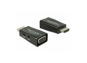 4043619659012 - Adapter HDMI-A Stecker > VGA Buchse mit Audio - Videokonverter - Schwarz