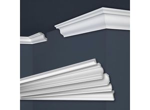 4251874661170 - MARBET DESIGN Stuckleisten XPS Styropor weiß 2 Meter Deckenleisten Wandleisten E-Leisten Modelle E-5 40x45mm Muster ca 20cm 4251874661170 - MARBET DESIGN Stuckleisten XPS Styropor weiß 2 Meter Deckenleisten Wandleisten E-Leisten Modelle E-5 40x45mm Muster ca 20cm