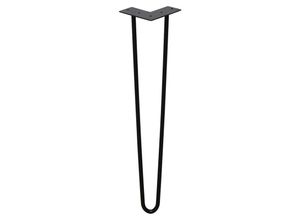 9475631343450 - 4 Stück tischbeine metall 2-Stange Bein 35 cm Tischkufen Haarnadel Tischbein 12 mm Hairpin Legs aus Stahlschwarz - Swanew