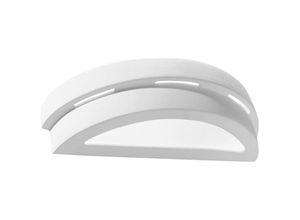 5902622425252 - Ledkia - sollux Beleuchtung Helios Lampe De Wand De Keramik Vielseitiges modernes Design E27 Austauschbare Birne 1 x 60 w Weiß 40 x 15 x 10 cm