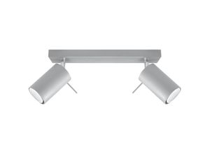 5902622429496 - Sollux - SL0450 Deckenleuchte ring 2 grau l 30 b 8 h 15 Fassung GU10 dimmbar