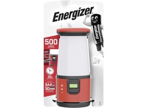 7638900422948 - E301315801 360° led Camping-Laterne 500 lm batteriebetrieben Rot Schwarz - Energizer