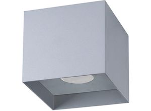5903282742581 - SL1278 Deckenleuchte hati GU10 1 x 10W Aluminium grau L12cm B12cm H11cm dimmbar - Sollux 5903282742581 - SL1278 Deckenleuchte hati GU10 1 x 10W Aluminium grau L12cm B12cm H11cm dimmbar - Sollux