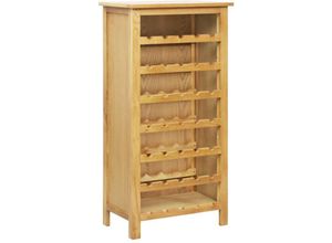 8718475742876 - Bonnevie - Weinschrank 56 x 32 x 110 cm Massivholz Eiche vidaXL345973