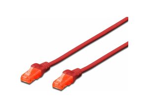 4016032371908 - ROT - Digitus DK-1612-010 R RJ45 Netzwerkkabel Patchkabel cat 6 u utp 100 m verdrillte Paare 1 St