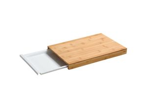 4000270583520 - Schneidebrett KESPER FOR KITCHEN & HOME Schneidebretter Gr B H L 25 cm x 35 cm x 38 cm beige (natur) Schneidebretter mit Auffangschale