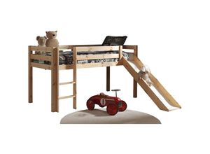 5420070207416 - Kinderzimmer Spielbett PINOO-12 mit Rutsche in Kiefer massiv natur lackiert b h t ca 210 114 218 cm - braun