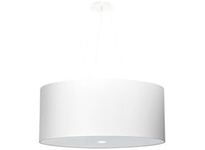 5903282708310 - Sollux - SL0787 Pendelleuchte otto 60 weiß l 60 b 60 h 110cm Fassung E27 dimmbar
