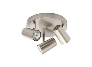 5020024516290 - Forum Lighting - Forum Harvey 3-Licht-Deckenstrahler-Cluster aus satiniertem Nickel